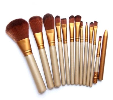 Makeup Brush Set with Iron Box