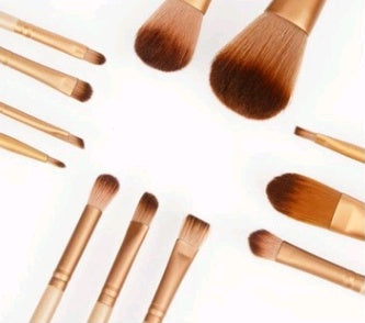 Makeup Brush Set with Iron Box