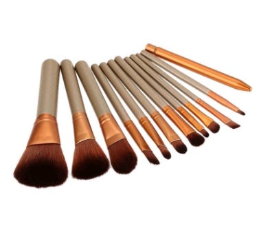 Makeup Brush Set with Iron Box