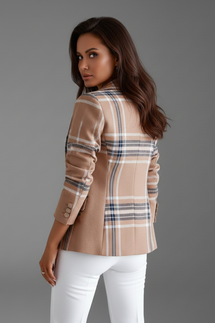 Danica | Blazer texturé pour femme – Coupe structurée, revers classiques