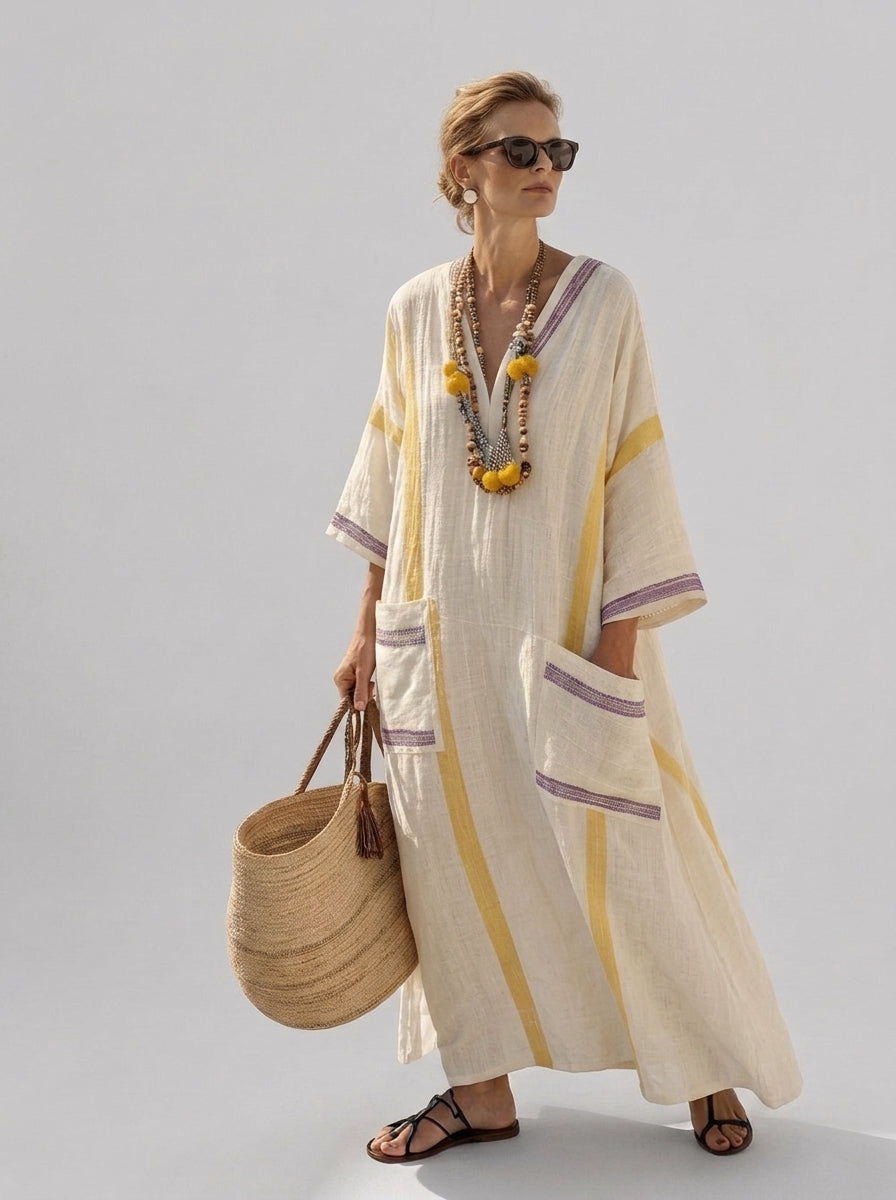 Allison | Robe Maxi Femme Fluide – Robe Longue Élégante à Coupe Ample
