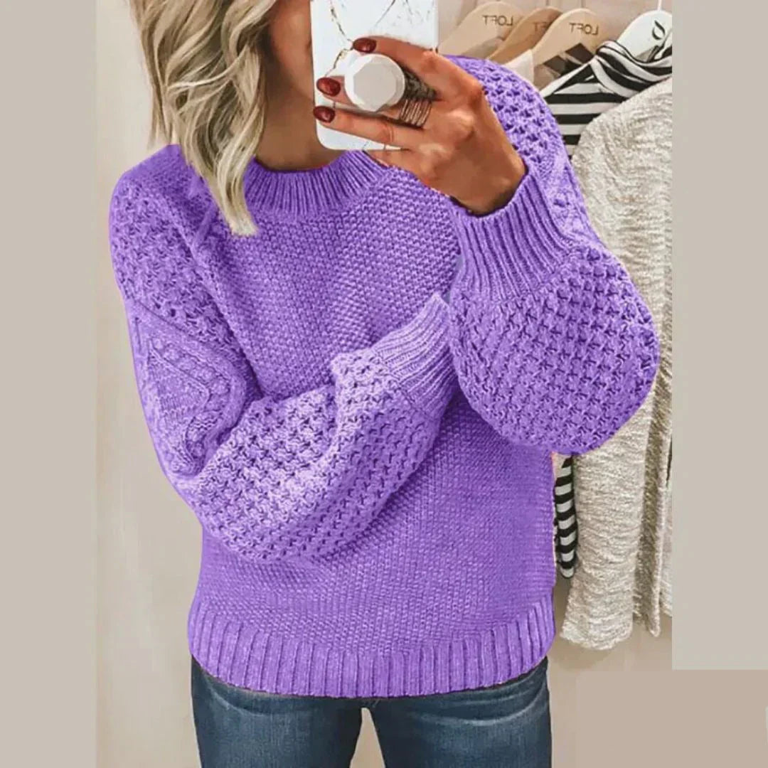 Verity | Pull en maille douce pour femme – Coupe ample, haut décontracté pour tous les jours