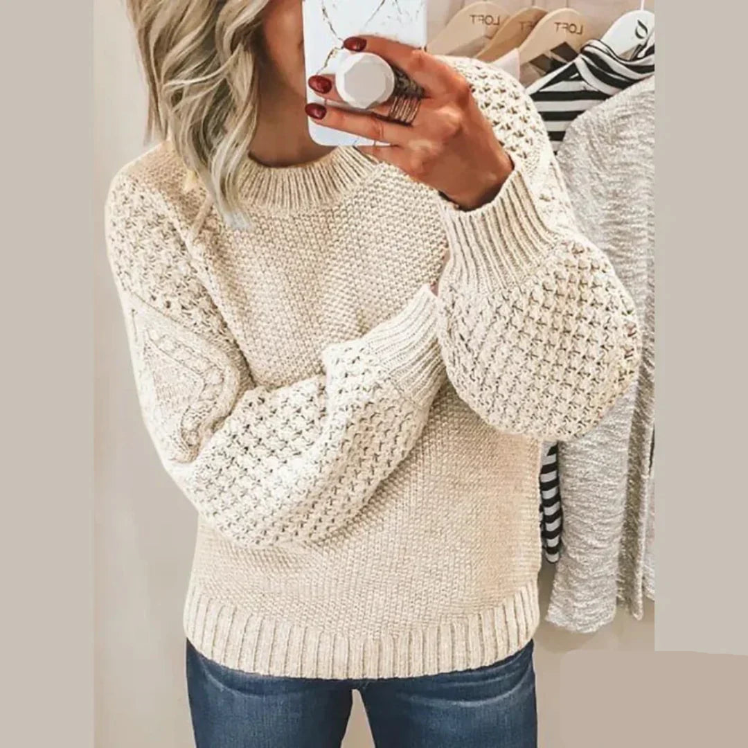 Verity | Pull en maille douce pour femme – Coupe ample, haut décontracté pour tous les jours