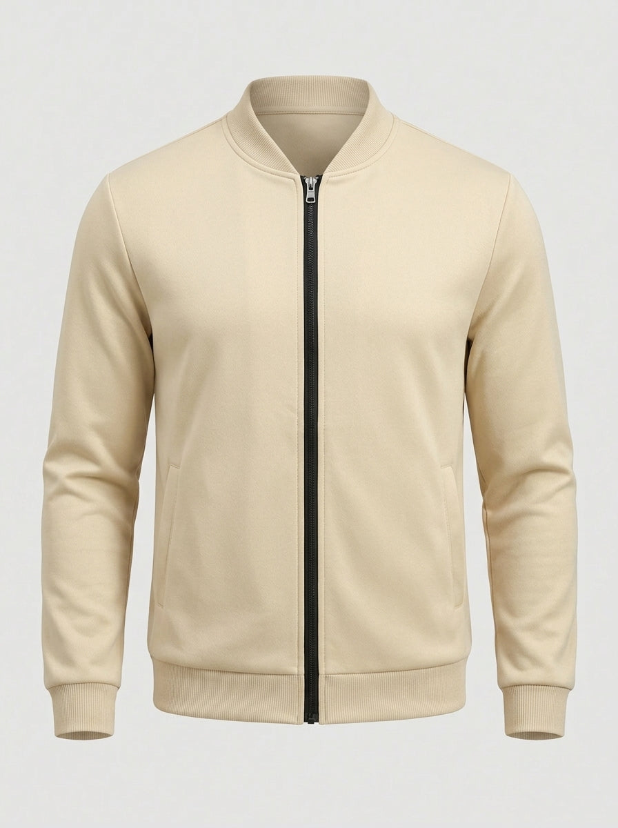 Ansel | Veste légère décontractée chic pour homme, zippée, idéale pour le bureau
