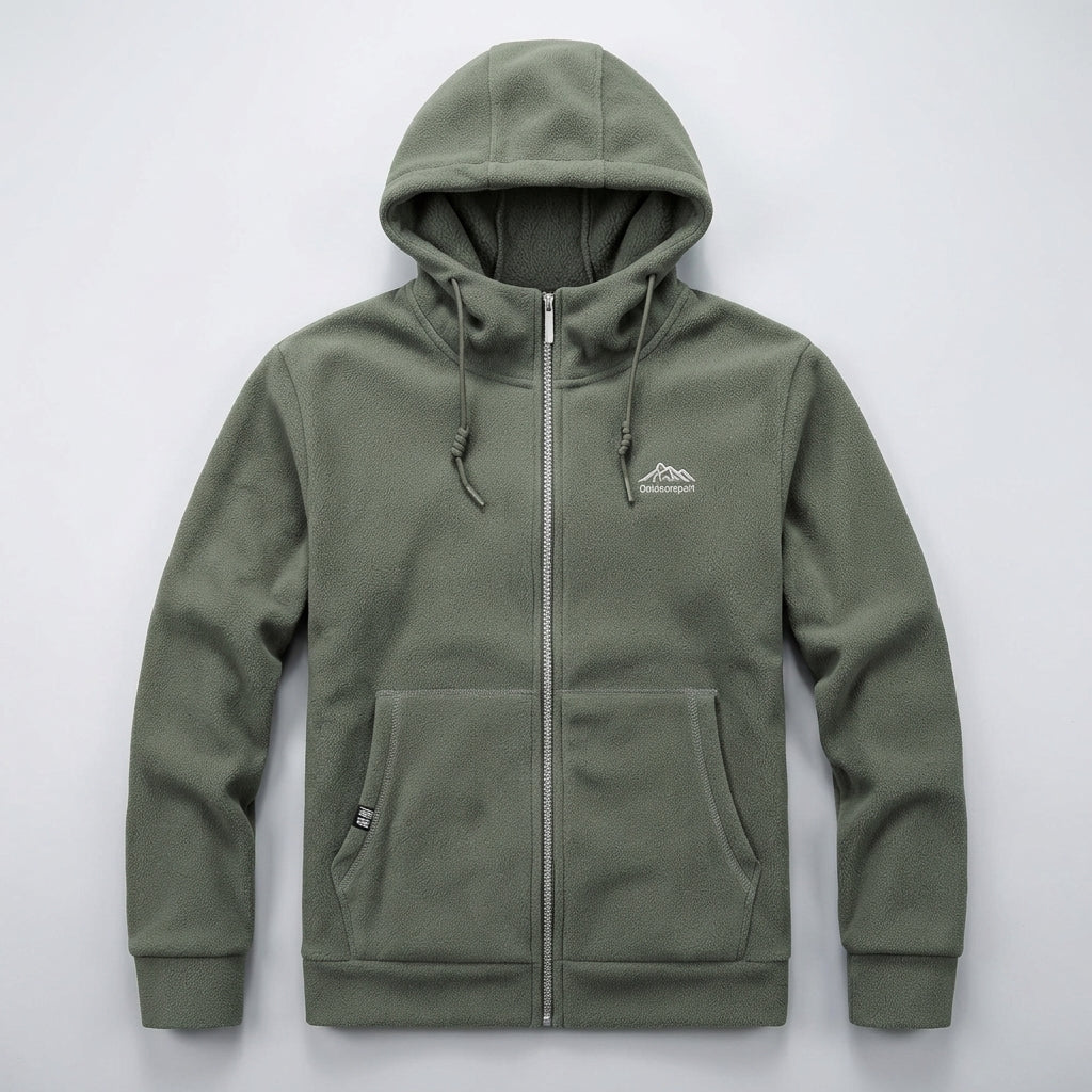 Vaelor | Veste polaire à capuche – Sweat à capuche épais et chaud avec fermeture éclair
