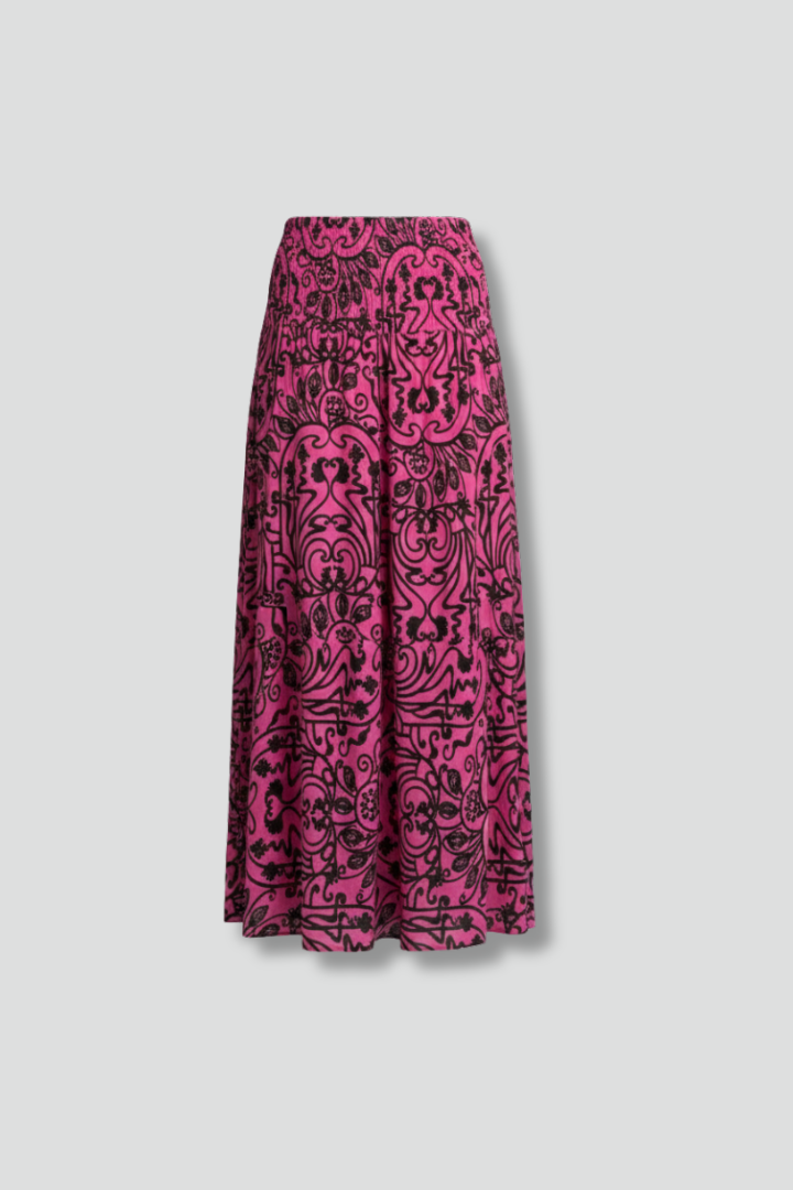 Dakota | Jupe longue imprimée pour femme – Jupe longue à taille haute et coupe trapèze