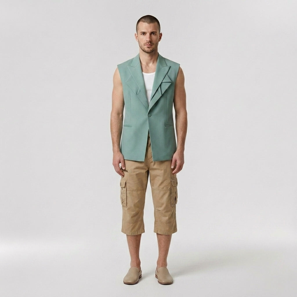 Léon | Short cargo à multiples poches pour homme – Short utilitaire confortable en coton
