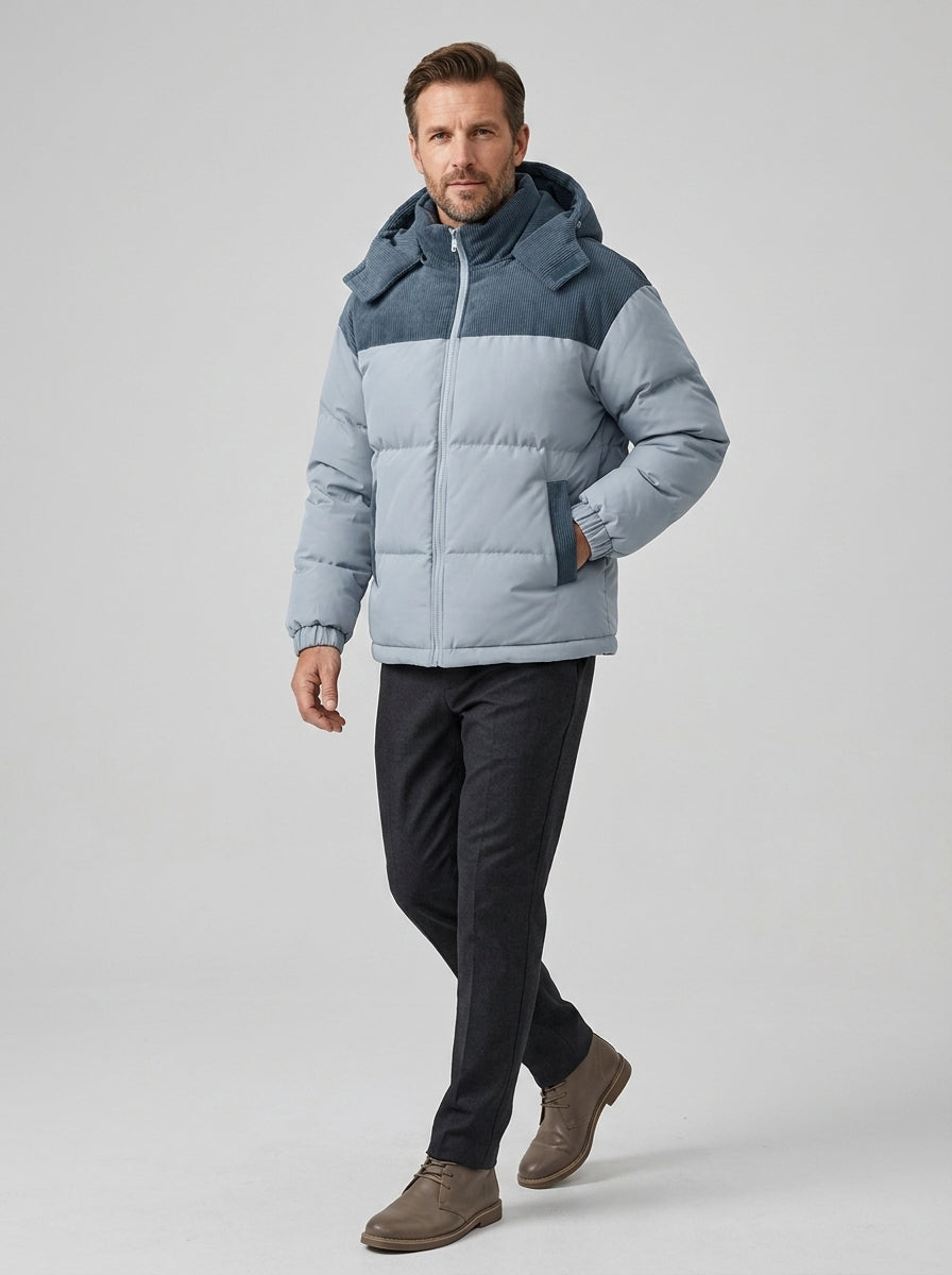 Calix | Veste à capuche isolante pour homme – Manteau d’extérieur épais