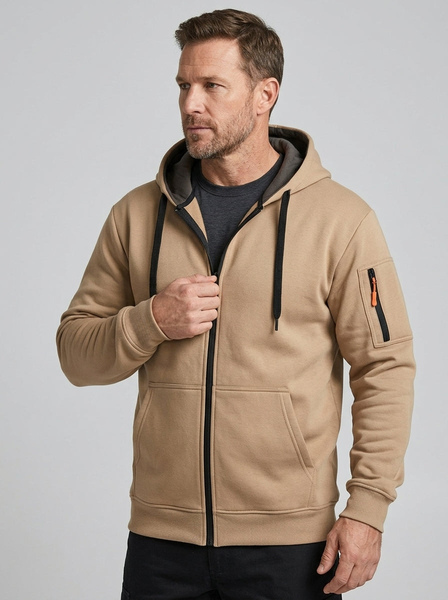 Arlen | Sweat-shirt de sport unisexe zippé, veste décontractée à manches longues pour l'entraînement
