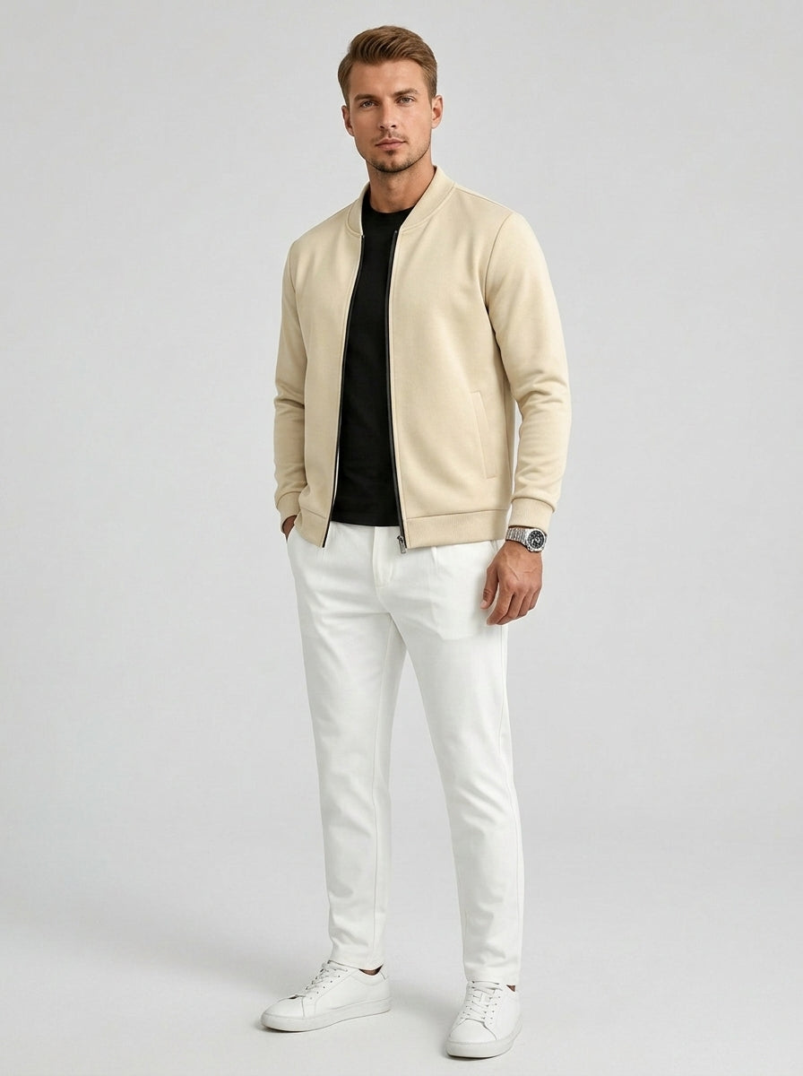 Ansel | Veste légère décontractée chic pour homme, zippée, idéale pour le bureau