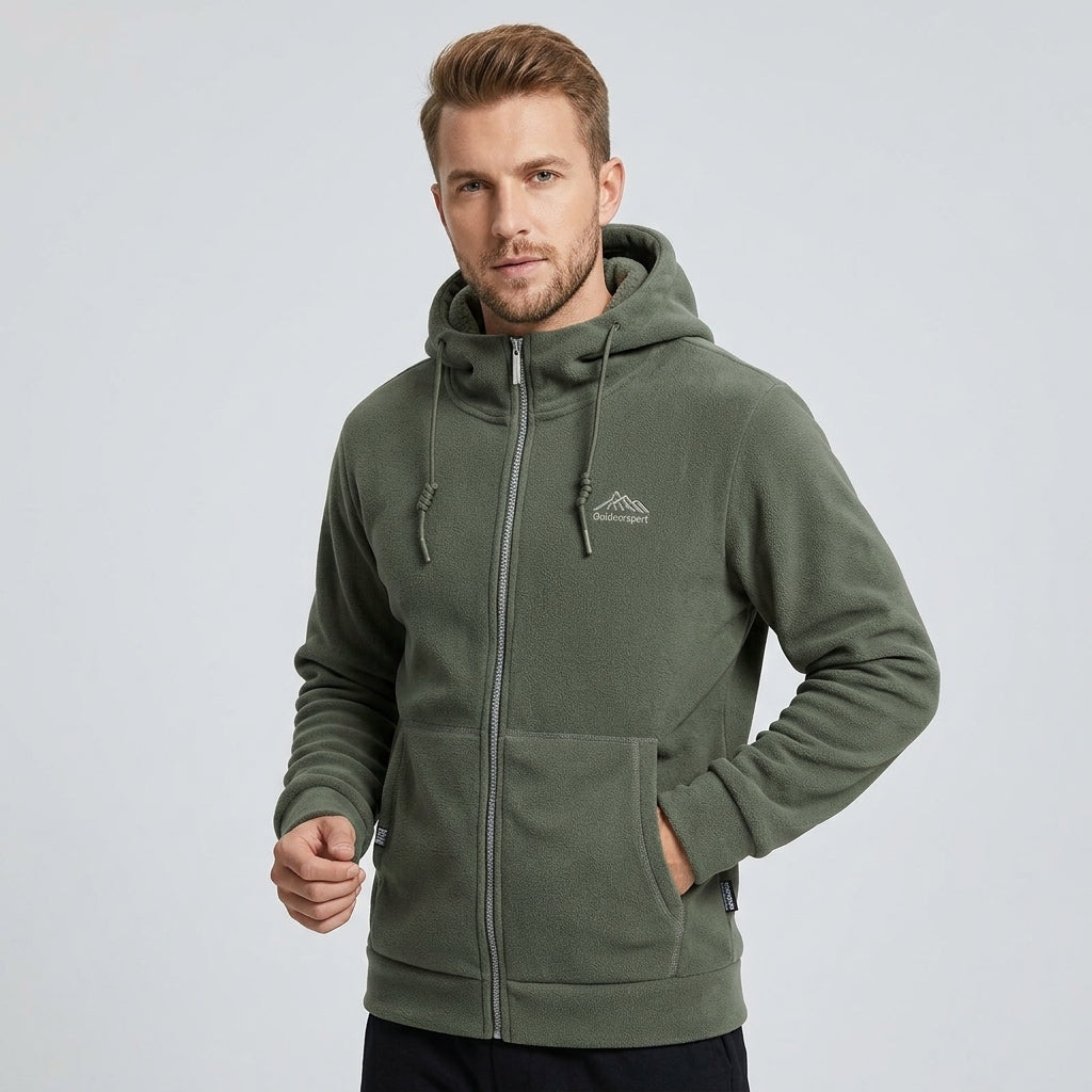 Vaelor | Veste polaire à capuche – Sweat à capuche épais et chaud avec fermeture éclair