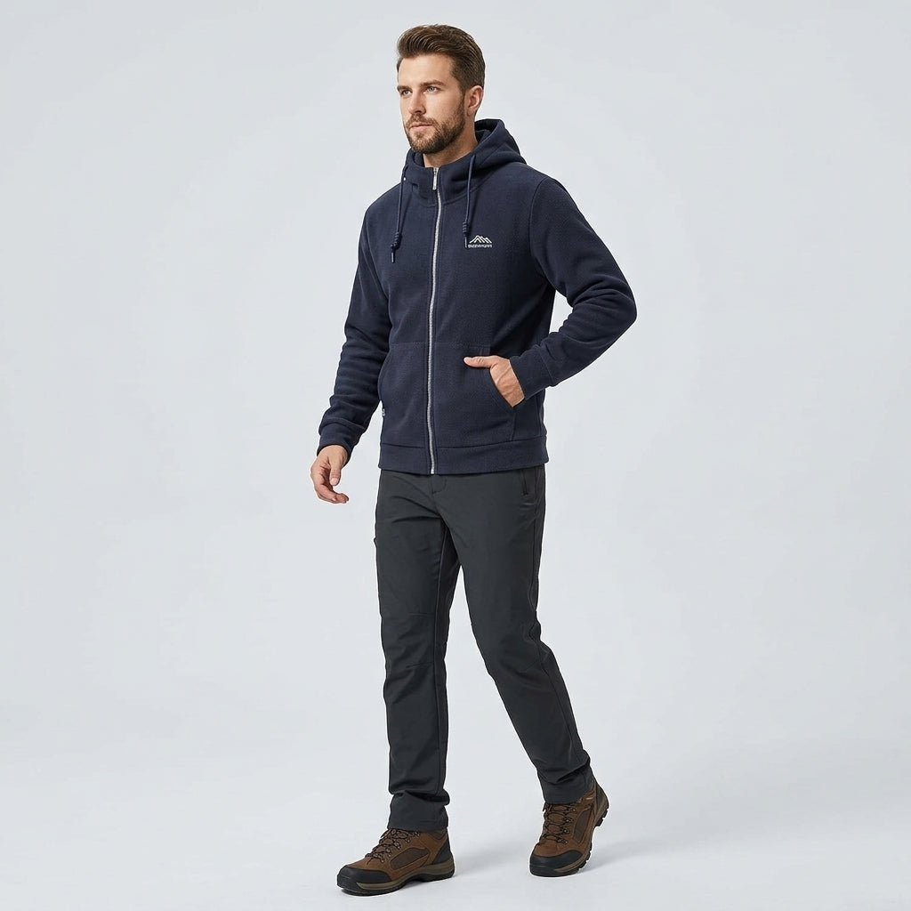 Vaelor | Veste polaire à capuche – Sweat à capuche épais et chaud avec fermeture éclair