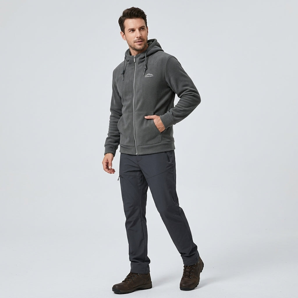 Vaelor | Veste polaire à capuche – Sweat à capuche épais et chaud avec fermeture éclair