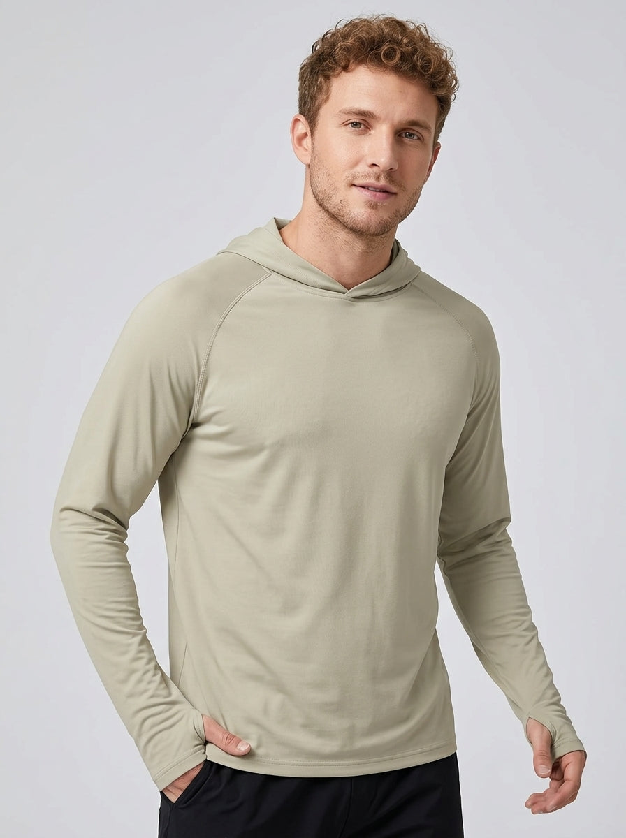 Marius | Sweat à capuche anti-UV pour homme – Sweat de sport léger à manches longues