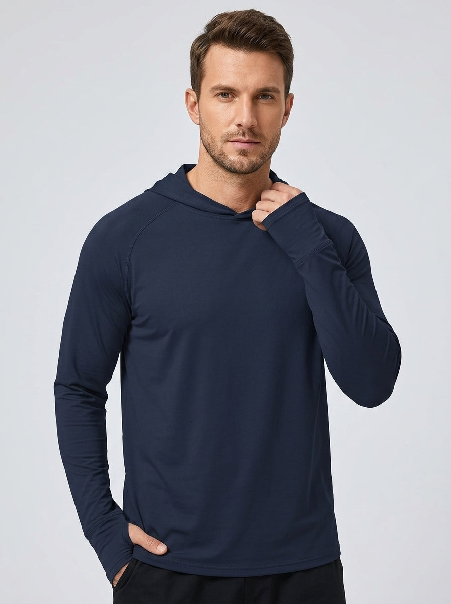 Marius | Sweat à capuche anti-UV pour homme – Sweat de sport léger à manches longues