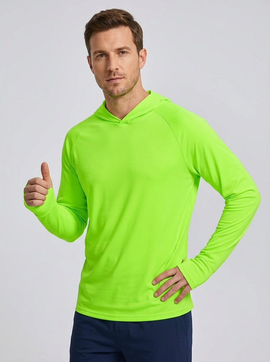 Marius | Sweat à capuche anti-UV pour homme – Sweat de sport léger à manches longues