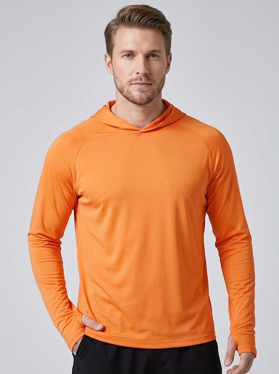 Marius | Sweat à capuche anti-UV pour homme – Sweat de sport léger à manches longues