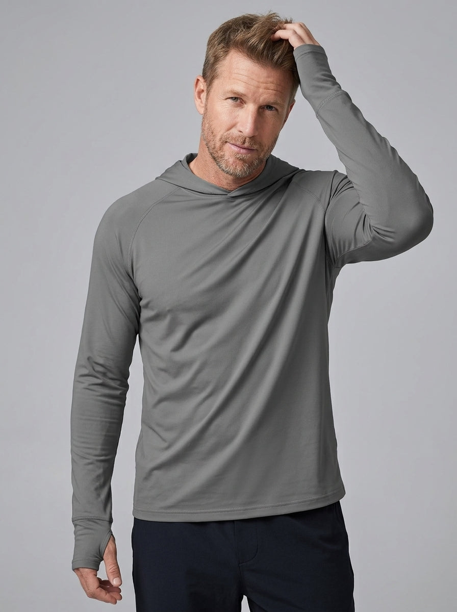 Marius | Sweat à capuche anti-UV pour homme – Sweat de sport léger à manches longues