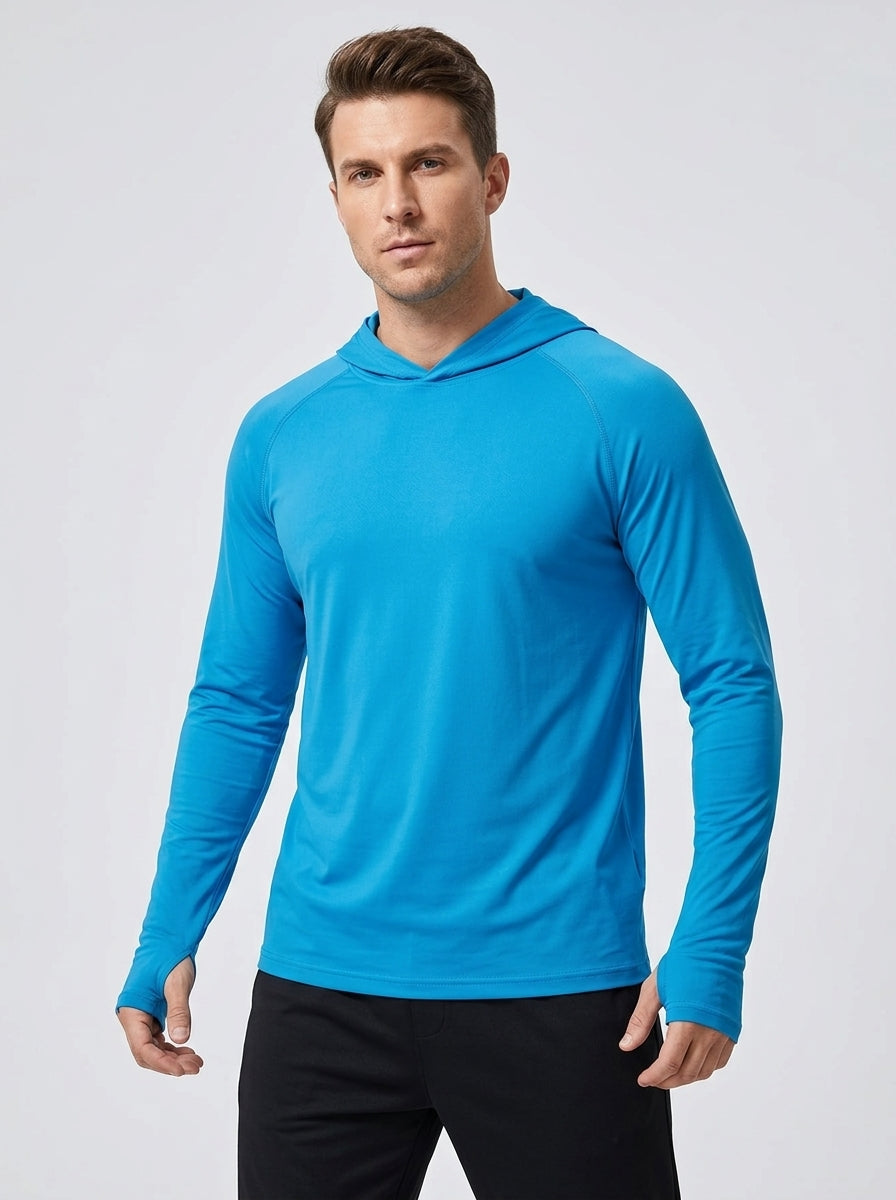 Marius | Sweat à capuche anti-UV pour homme – Sweat de sport léger à manches longues