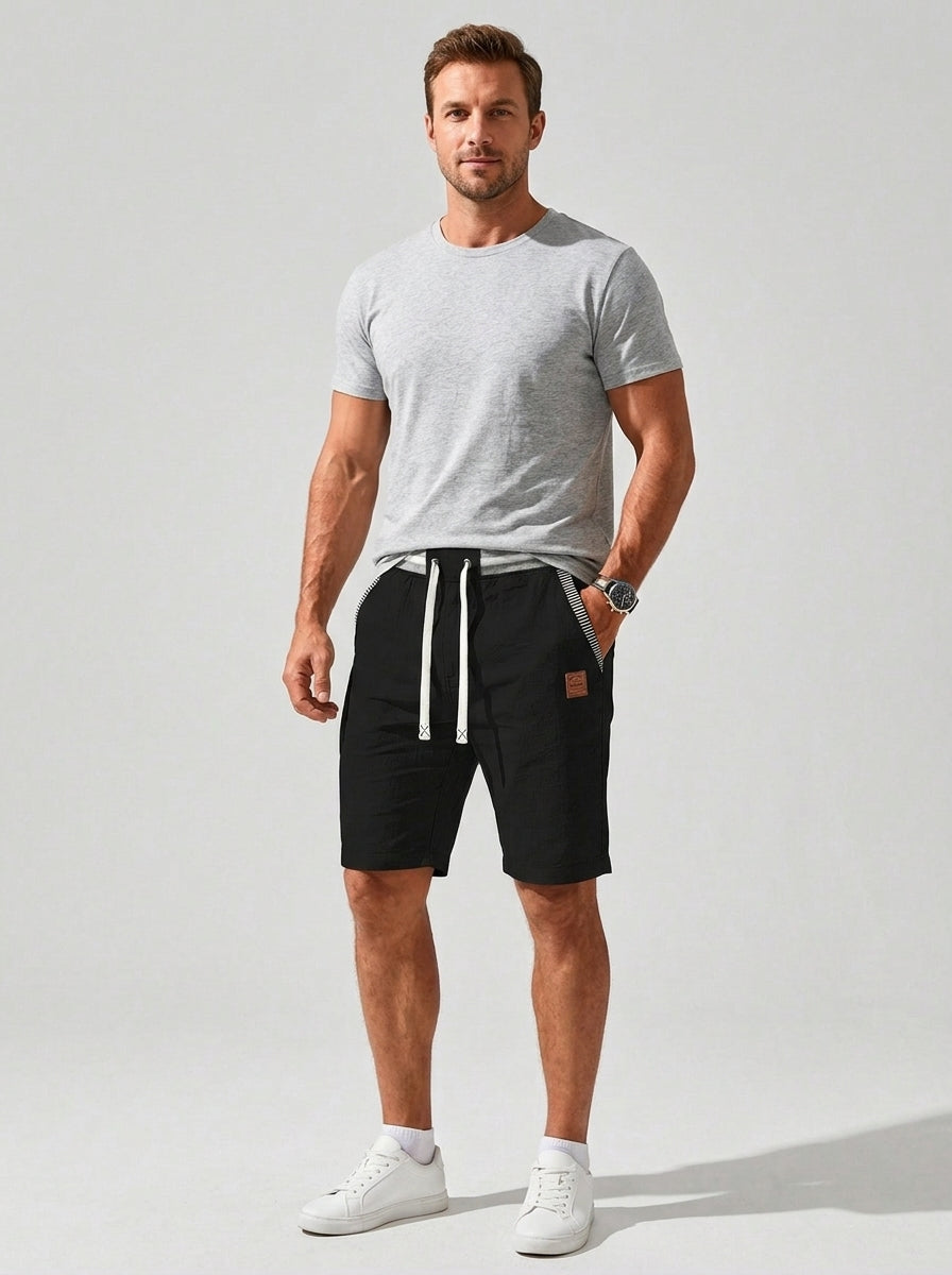 Dashiell | Short décontracté pour homme – Coupe classique, polyester légèrement extensible