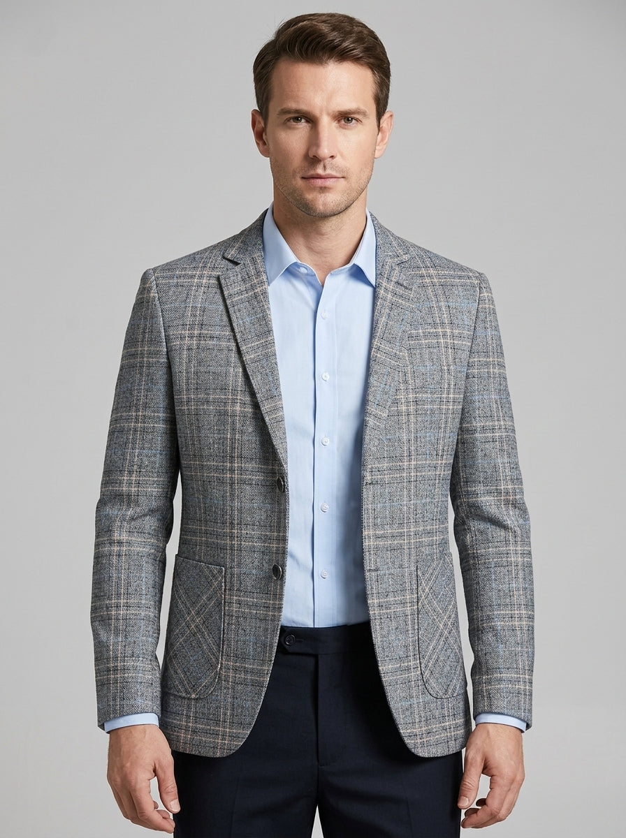 Alain | Blazer Homme Premium Ajusté – Veste de Costume Classique à Coupe Structurée