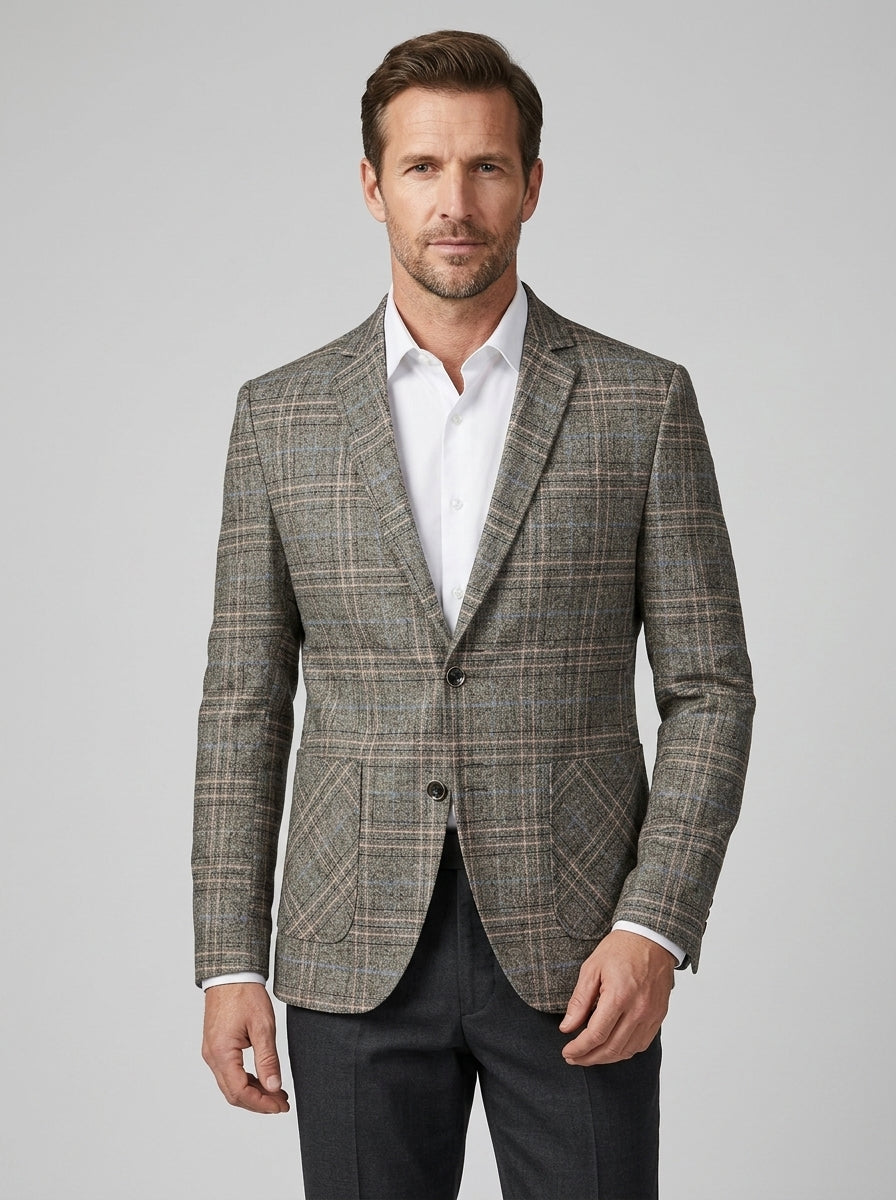 Alain | Blazer Homme Premium Ajusté – Veste de Costume Classique à Coupe Structurée