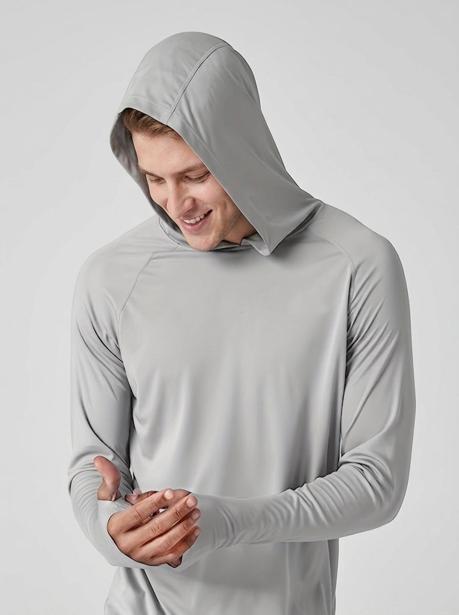 Marius | Sweat à capuche anti-UV pour homme – Sweat de sport léger à manches longues