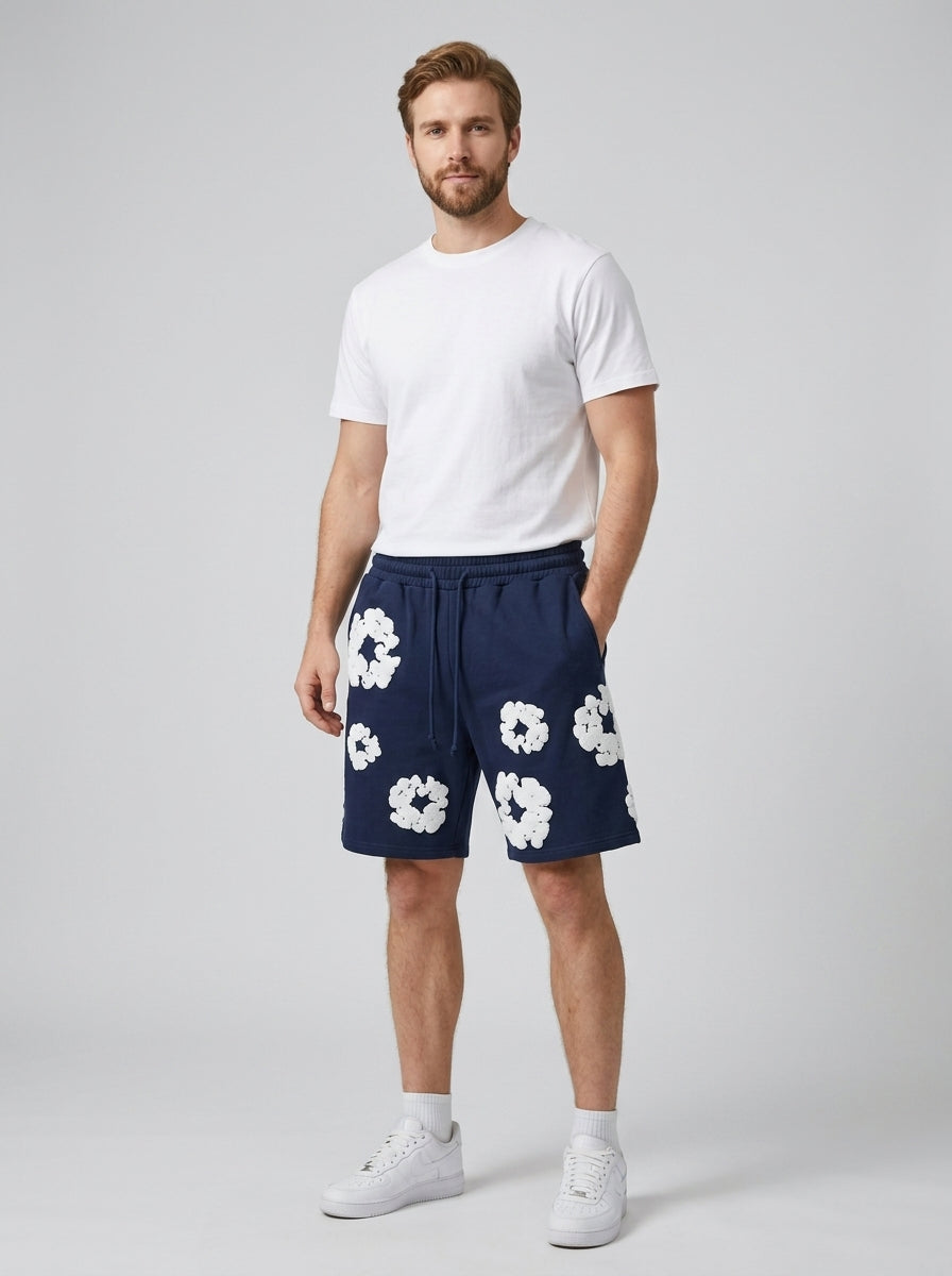 Émeric | Short homme à imprimé floral – Short streetwear léger et respirant
