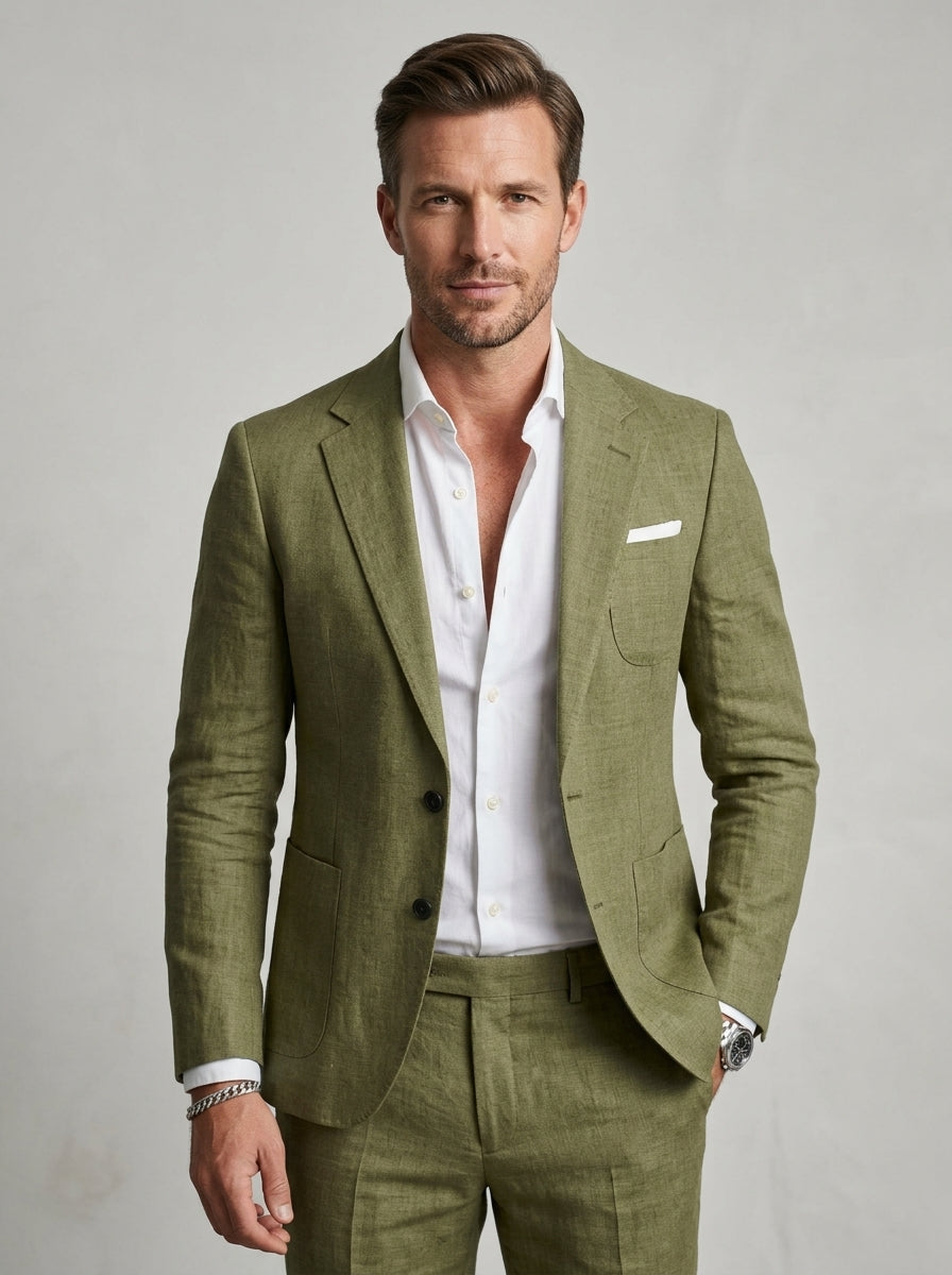 Dorian | Costume homme en lin – Costume léger, respirant et coupe slim