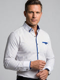 Armand | Chemise Homme à Manches Longues – Coupe Slim Moderne en Mélange de Coton avec Boutonnage Décontracté