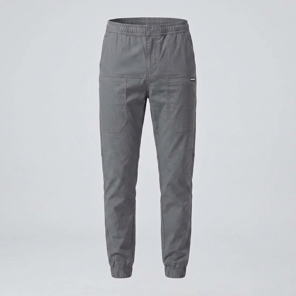 Damien | Pantalon cargo haut de gamme pour homme – Coton extensible, taille élastiquée