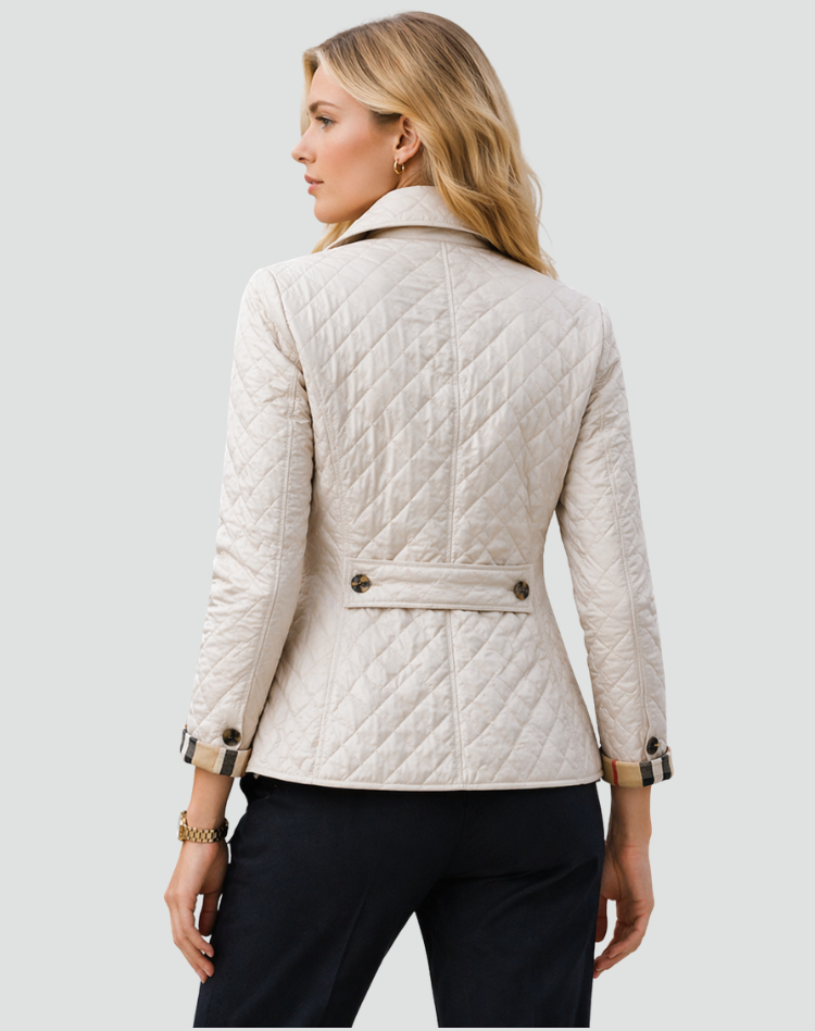 Elarith | Veste matelassée de mi-saison pour femme – Manteau élégant à col