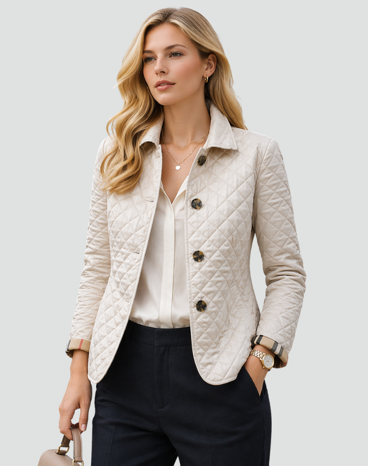 Elarith | Veste matelassée de mi-saison pour femme – Manteau élégant à col