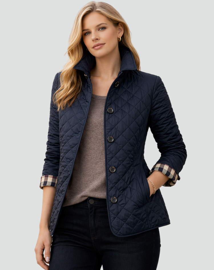 Elarith | Veste matelassée de mi-saison pour femme – Manteau élégant à col