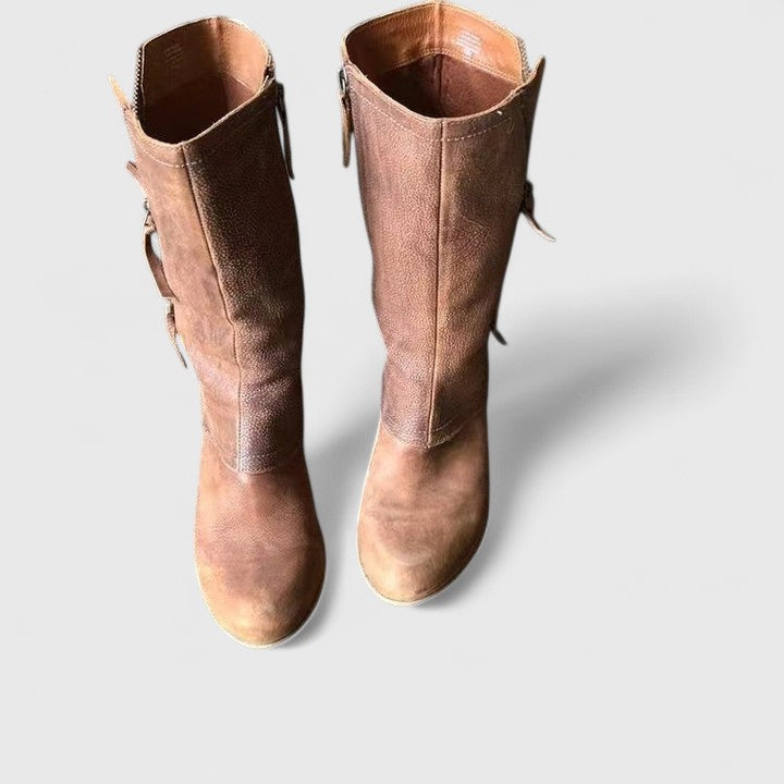 Selah | Bottes orthopédiques pour femme, montant mi-mollet, avec fermeture éclair latérale