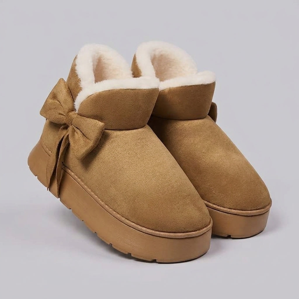 Elowira | Bottes d'hiver unisexes doublées de peluche – Bottes d'intérieur chaudes