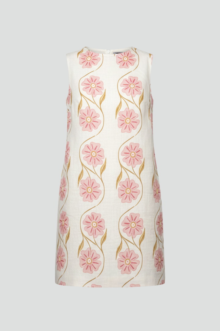Jessamine | Mini-robe à fleurs pour femme – Robe d'été décontractée sans manches