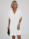 Nellie | Robe Fluide à Col en V pour Femme – Robe Élégante Coupe Ample avec Effet Amincissant au Niveau du Ventre