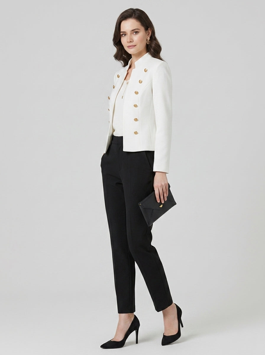 Valerisse | Blazer élégant pour femme – Col montant et boutons originaux