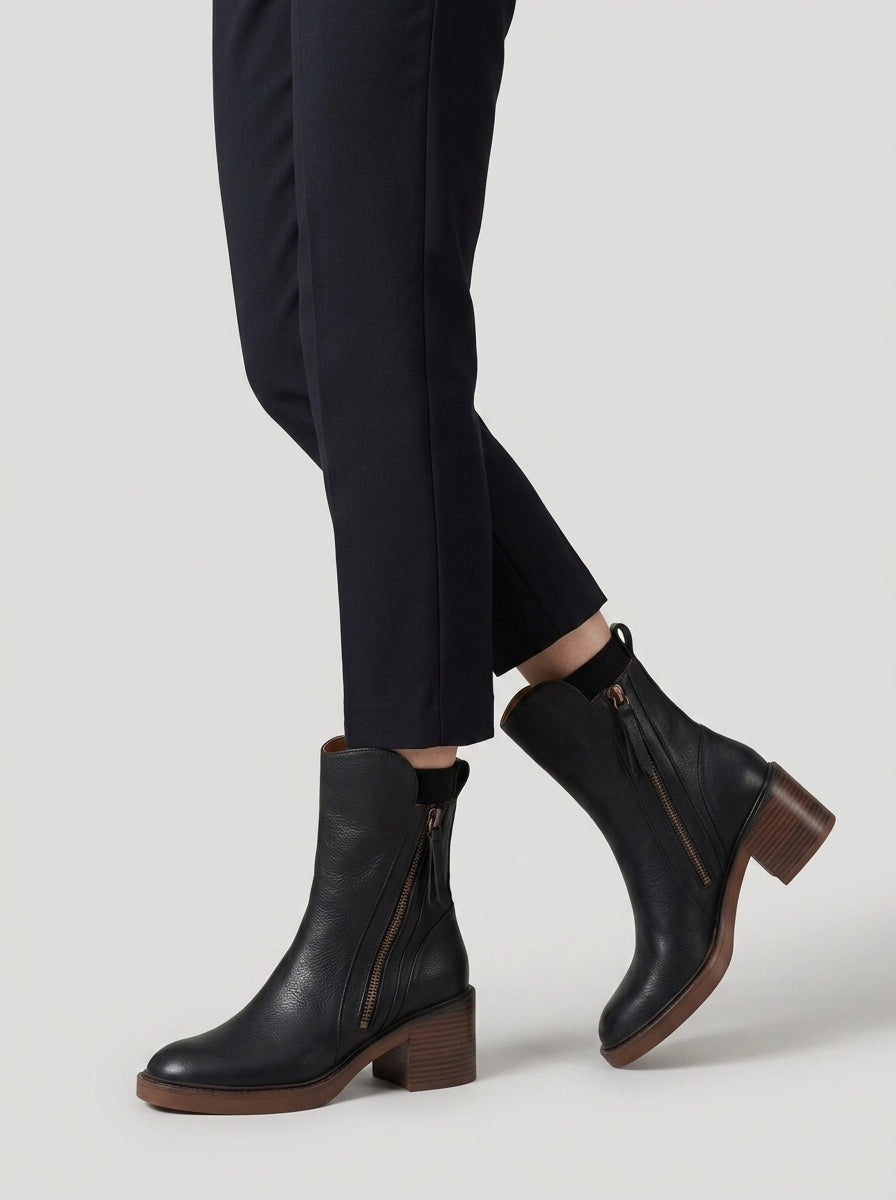 Olyssia | Bottines confortables pour femme avec fermeture éclair latérale