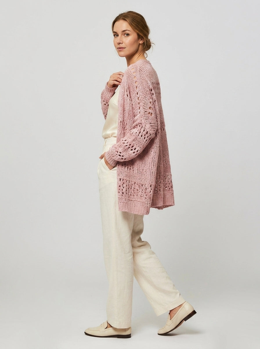 Primrose | Cardigan à manches longues et ouverture sur le devant pour femme