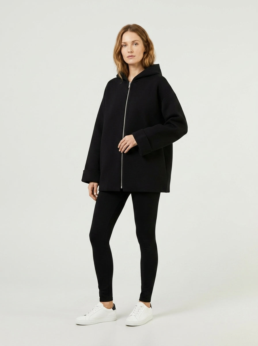 Norellia | Veste à capuche pour femme avec fermeture à glissière et poches