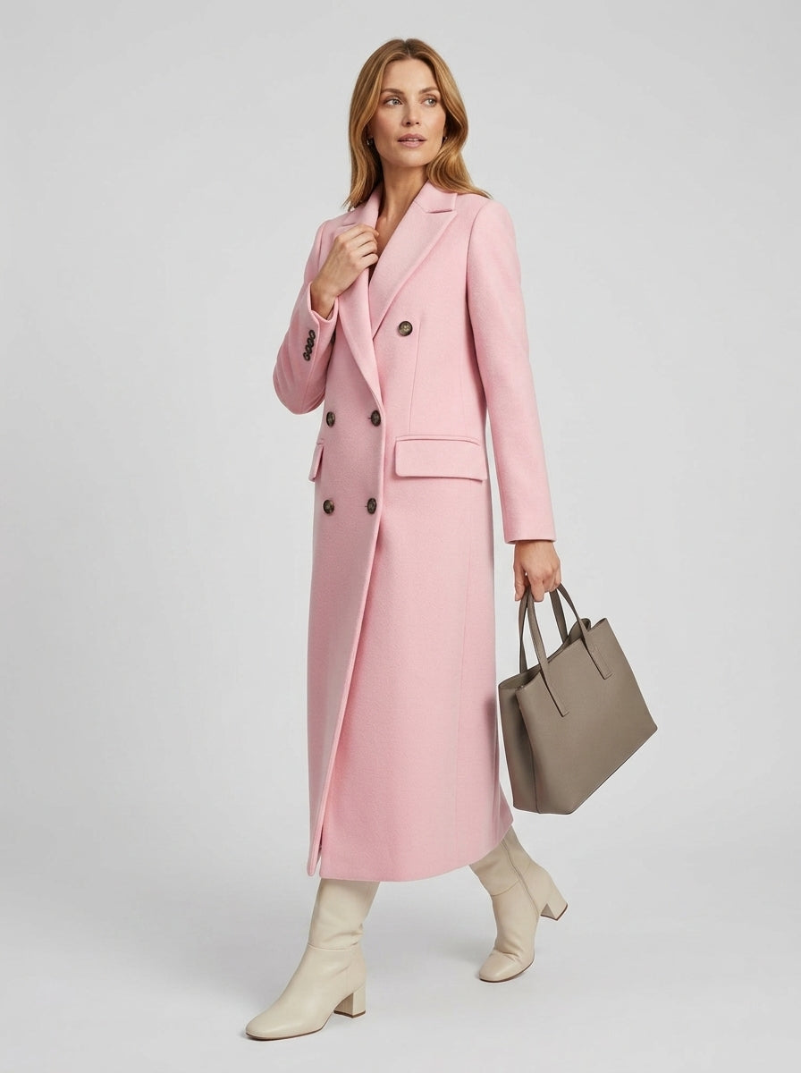 Maravira | Manteau pour femme avec col à revers, fermeture boutonnée, manches longues et coupe