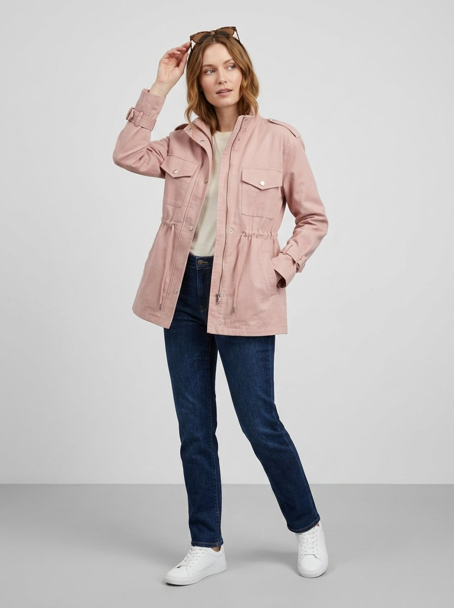 Orelisse | Veste utilitaire structurée pour femme avec ceinture à la taille