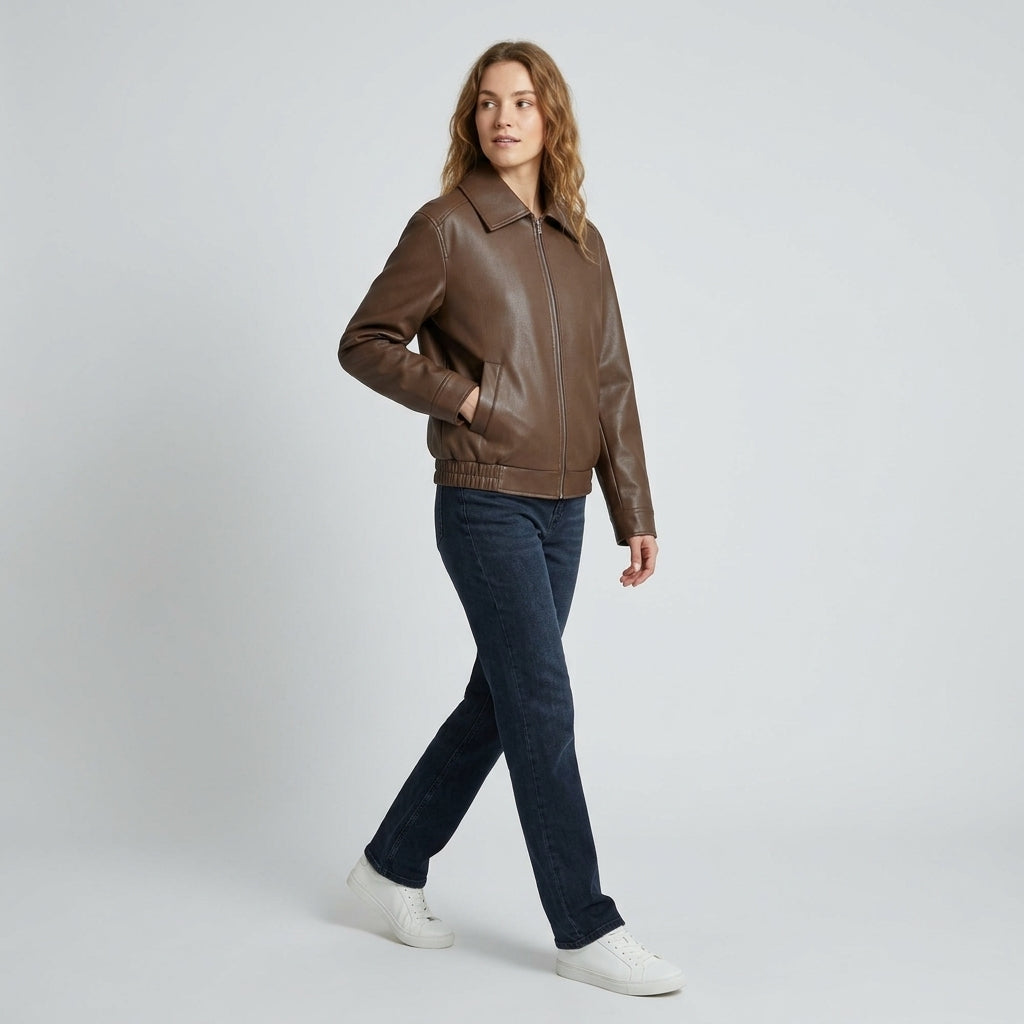 Elsinia | Veste décontractée pour femme – Fermeture zippée