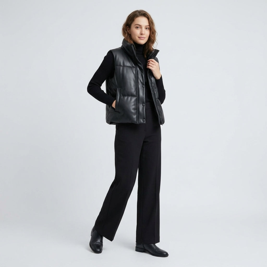 Orietta | Veste sans manches pour femme – Fermeture zippée, gilet léger et décontracté