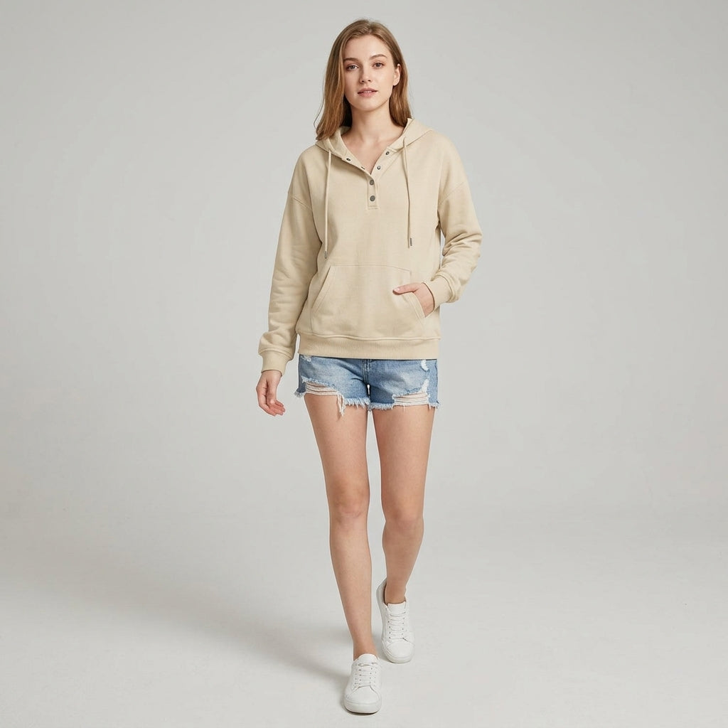 Beloria | Sweat à capuche pour femme – Sweat à capuche basique uni