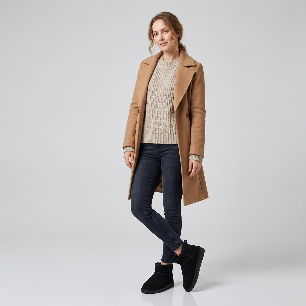 Avelith | Bottines chaudes pour femme – Bottines décontractées à doublure douce
