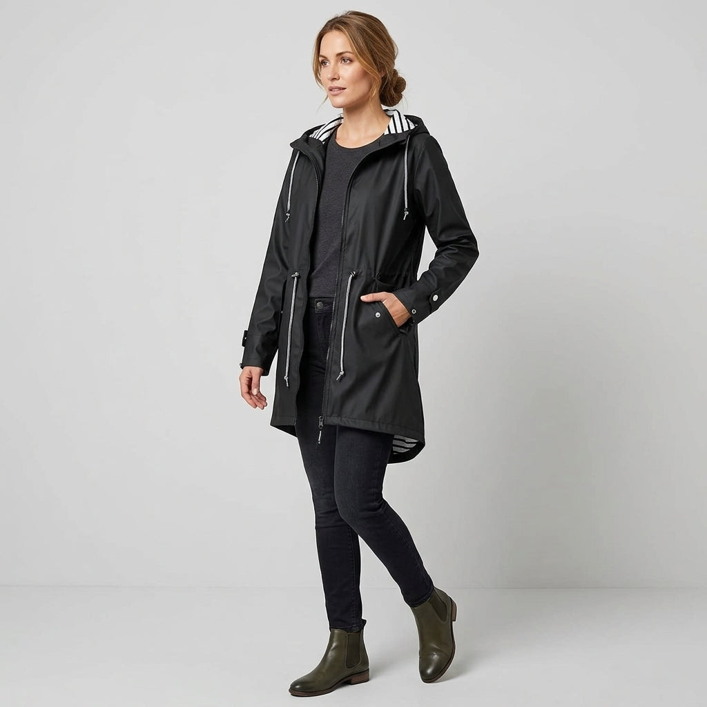 Valessine | Veste de pluie pour femme – Veste d'extérieur imperméable et coupe-vent
