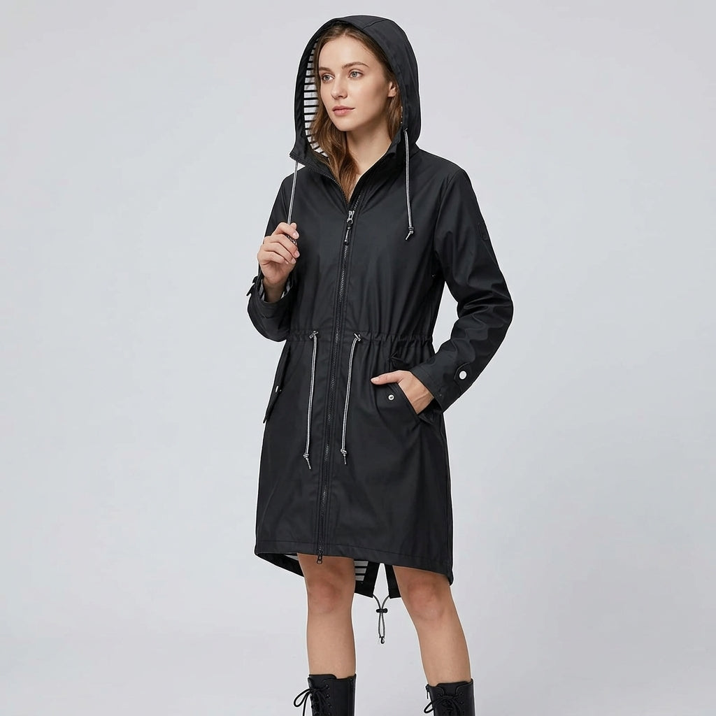 Valessine | Veste de pluie pour femme – Veste d'extérieur imperméable et coupe-vent